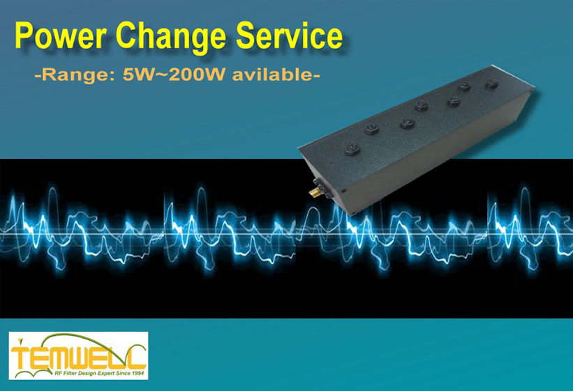 Дизайн полосовых резонаторных фильтров Temwell с мощностью: 5W~200W
