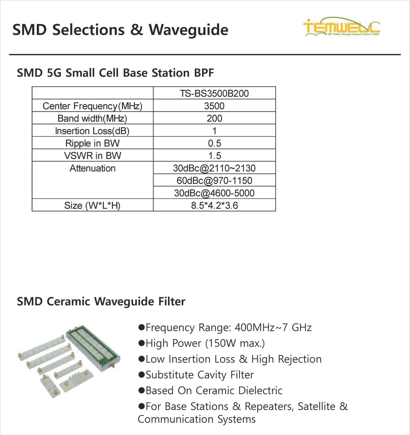 Pagina 5 Catalogo Filtro SMD DR