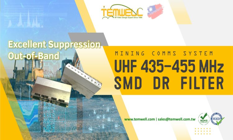 435-445MHz SMD DR Band Pass Filter