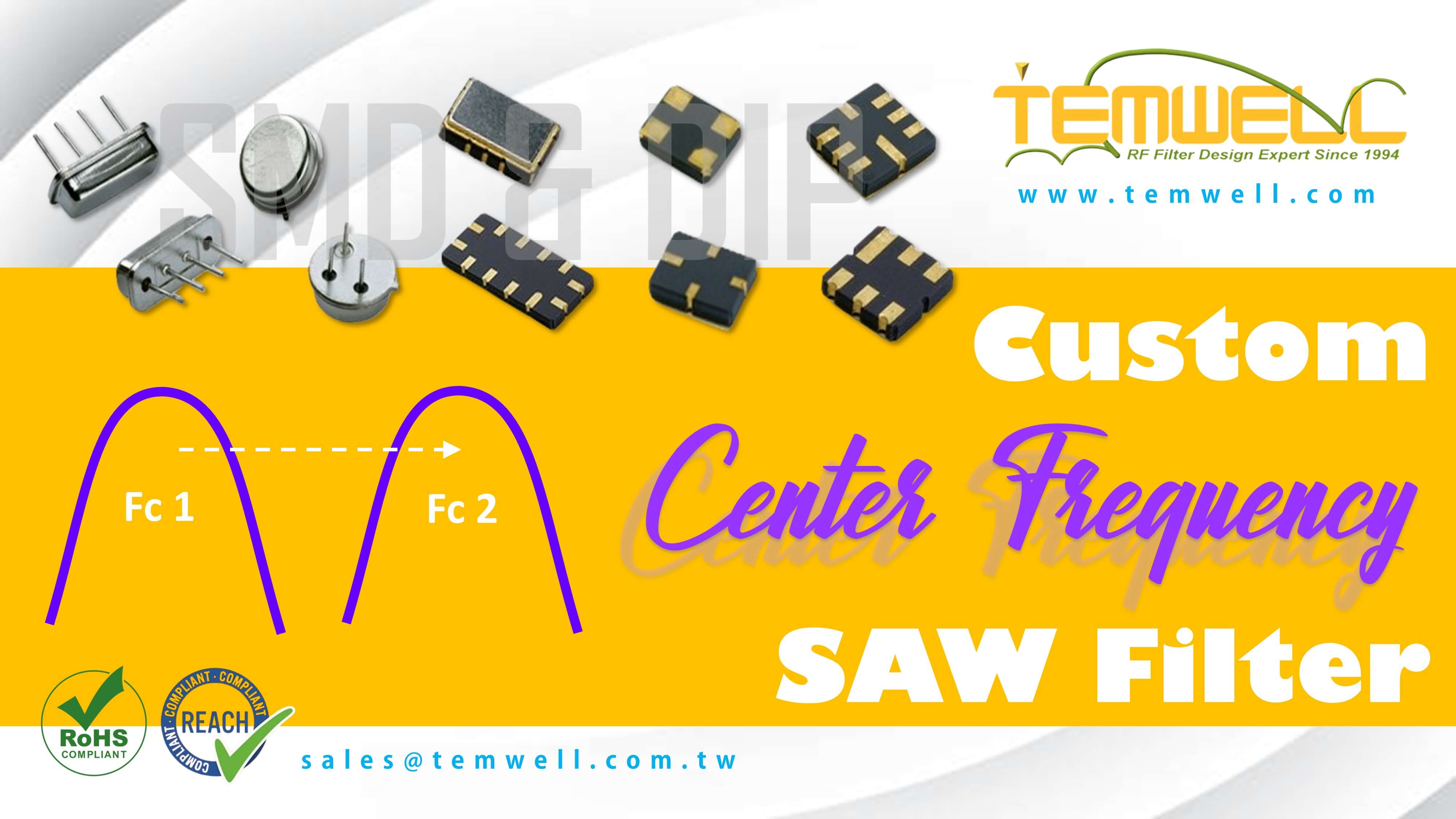 Индивидуальная услуга SAW фильтра 1