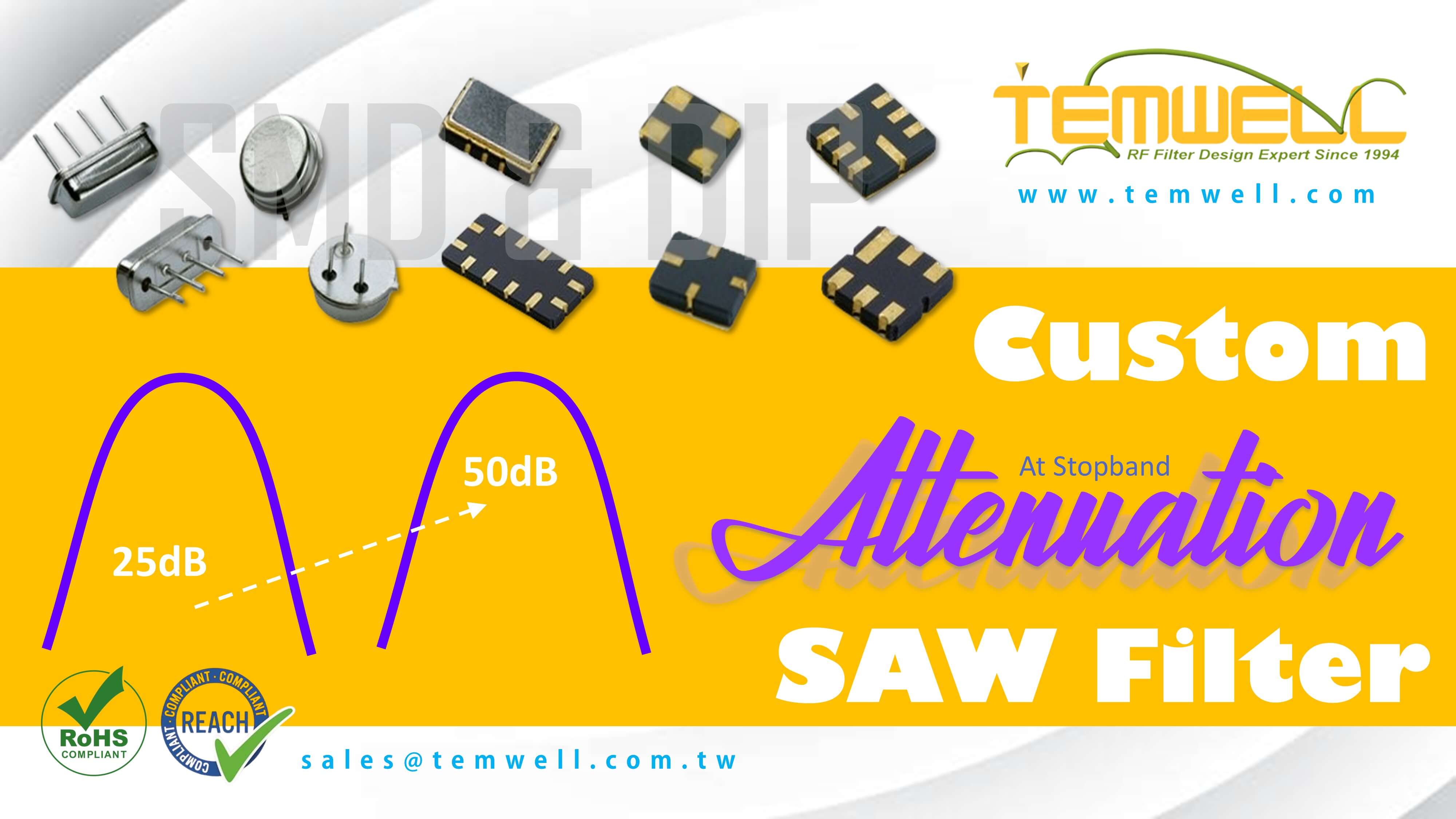 Индивидуальная услуга SAW фильтра 3